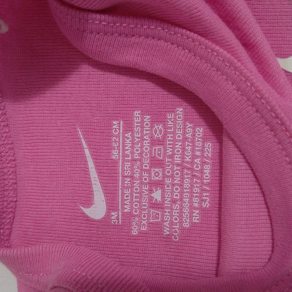 Nike Baby Girls Bodysuit Trio - Pink, White, Light Pink Size 3M - Picture 10 of 15